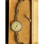 Ladies gold plated vintage wristwatch