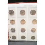 Fine quality coin album & sleeve containing 40 col