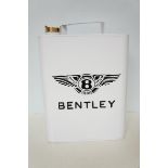 White bentley petrol can