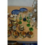 Japanese tea set, glass ware & others