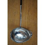 Georgian silver ladle with baleen handle