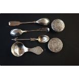Silver tea spoon with Dublin hallmarks, Newcastle