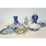 Collection of blue & white porcelain & others