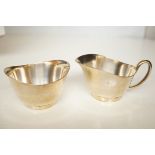 Danish retro silver jug & bowl Gero A60