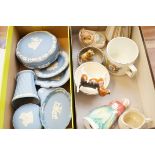 Box of Wedgwood & other ceramics to include Beswic