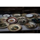 Collection of cabinet plates to include 7 Adams cr