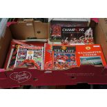 Box of Manchester united books, programs, pictures