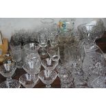 Collection of glass & crystal ware