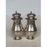 Pair of silver cruets