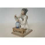 Lladro geisha girl - damage to petals