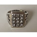 Gents silver ring boxed