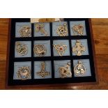 Collection of metal Celtic pendants all with coa's