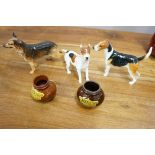 Collection of Royal Doulton dogs & Royal Doulton D