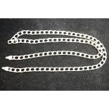 Silver curb necklace - needs clasp Weight 25g