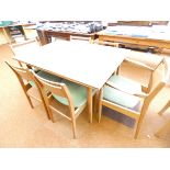 G Plan E Gomme extending dining table & 6 chairs