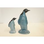 2 Poole pottery penguins Tallest 22 cm