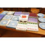 Collection of 19 Wedgwood jasper ware plates