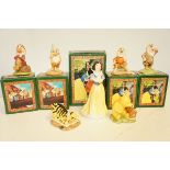 Royal Doulton snow white with 4 dwarfs together wi