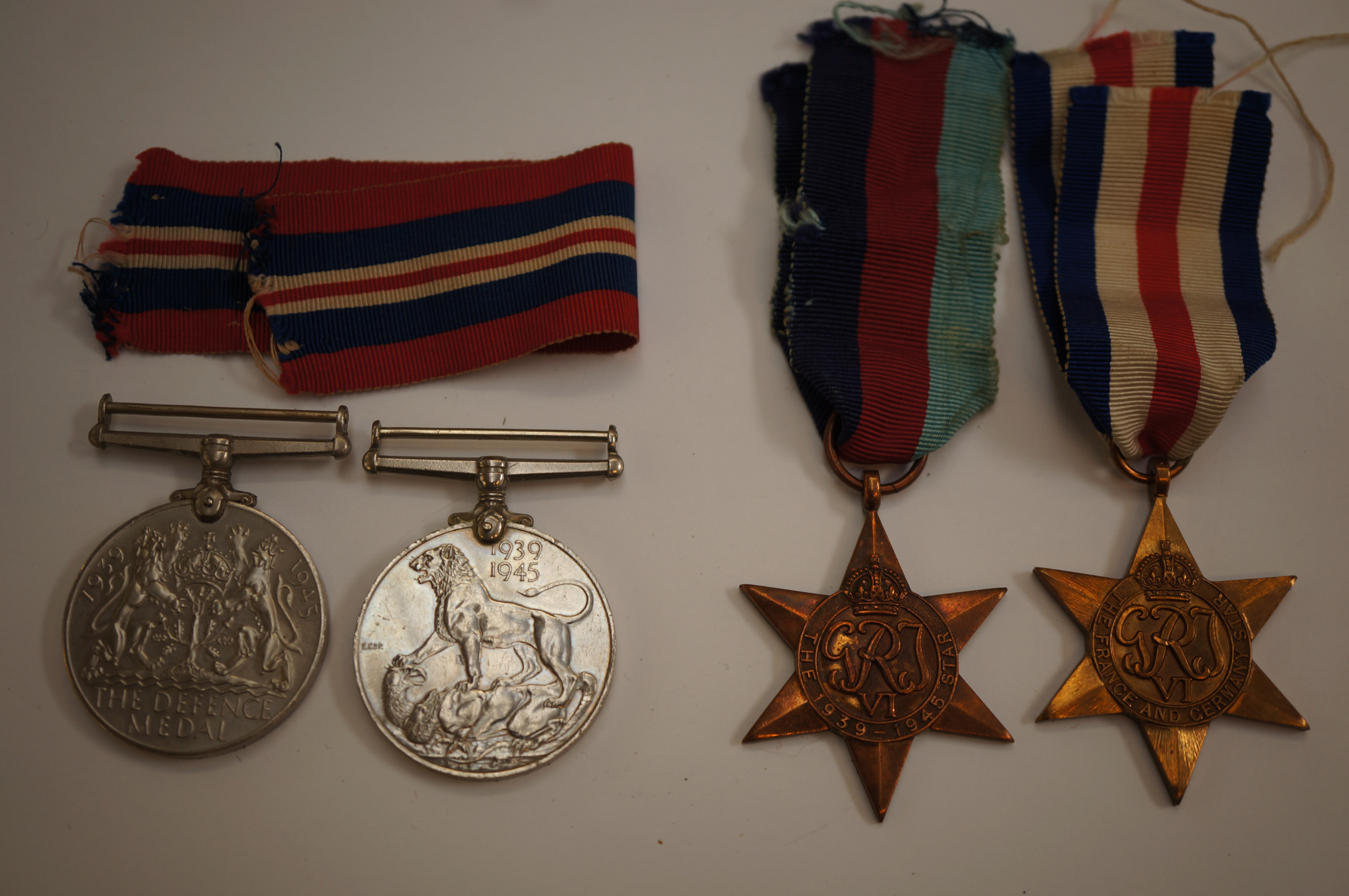 1939-45 medal, defence medal, France & Germany sta