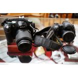 Nikon D50 camera & a Fuji film S5500
