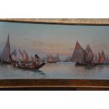 D H Winder 1927 seascape 34 cm x 85 cm including f