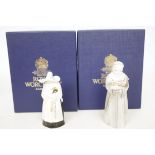 2x Royal Worcester 1855 reproduction candle snuffe