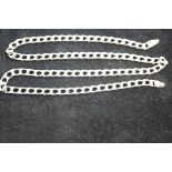 Silver curb necklace length 21'' Weight 25g