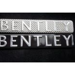 2 Bentley car badges