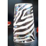 Anita Harris trial lustre vase (zebra) signed