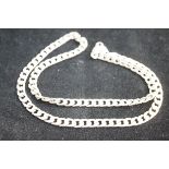 Silver curb necklace Weight 33g