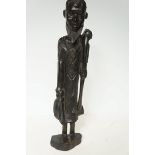 Large carved African figure 48cm