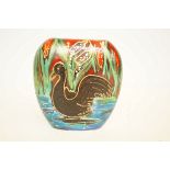 Anita Harris black swan vase