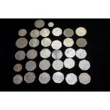 Collection of 50p coins & others