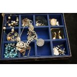 Collection of costume jewellery to include silver