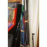 Collection of sea fishing & fly fishings rods to i