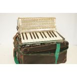 Soprani piano accordion with box