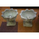 2x Stoneware garden planters