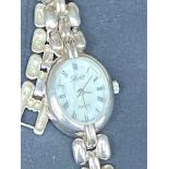 Ladies silver wristwatch