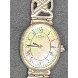 Ladies silver rotary wristwatch