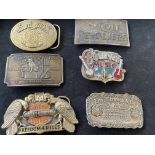 American belt buckles- Smith & Western, Colt, Well