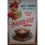 An original advertising poster chocolate drink