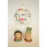 Beswick salt & pepper shaker together with Royal D