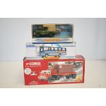 The dinky collection 1949 land rover, corgi coach