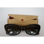 Pair of vintage (polaroid) glasses & case