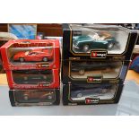 Collection of 5x Burago collectable vehicles