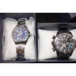 X2 Edifice Casio wristwatches both with boxes