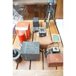 Collection of vintage cameras & others