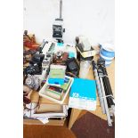 Collection of cameras & photograph equipment to in