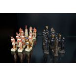 Egyptian resin chess set