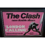 Reproduction The Clash poster advertising release of 'London Ca